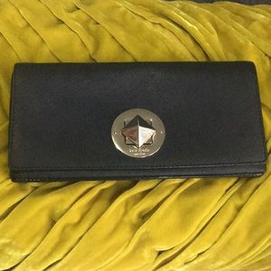Kate Spade ♠️ Small Black Turnlock Clutch